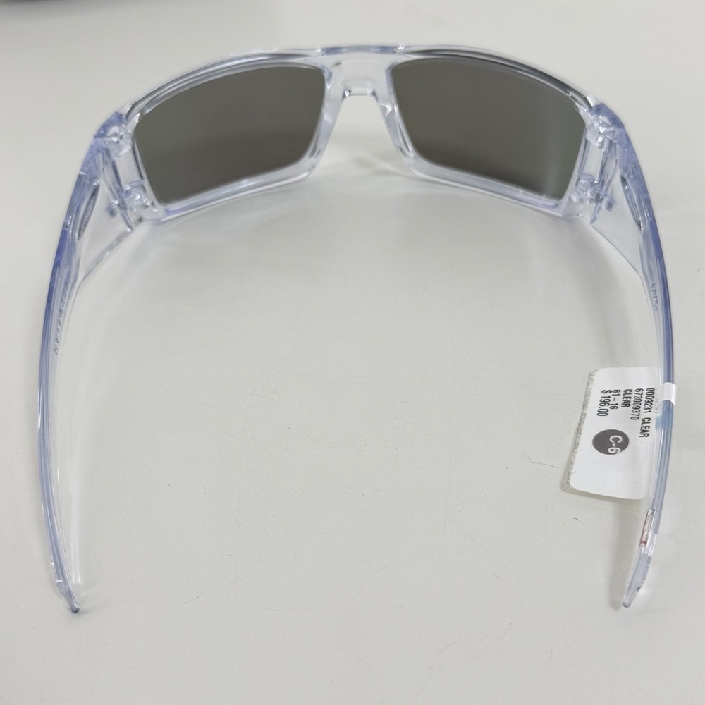 Oakley Sunglasses Heliostat OO9231-0761 Clear Frames Prizm Sapphire Lenses NEW - Picture 5 of 10